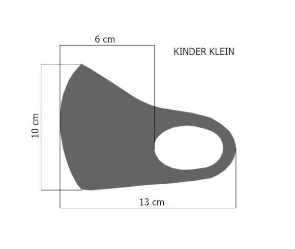 Maße Kindermaske klein Kleinkinder