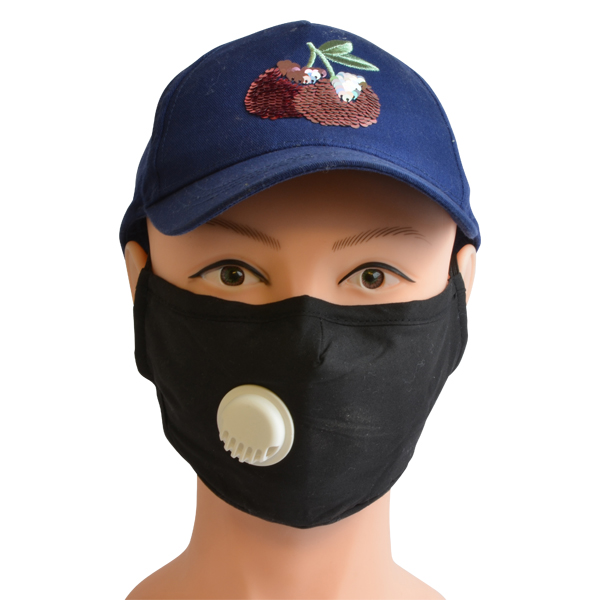 Mund-Nasen-Maske mit herausnehmbaren Filter und Ventil
