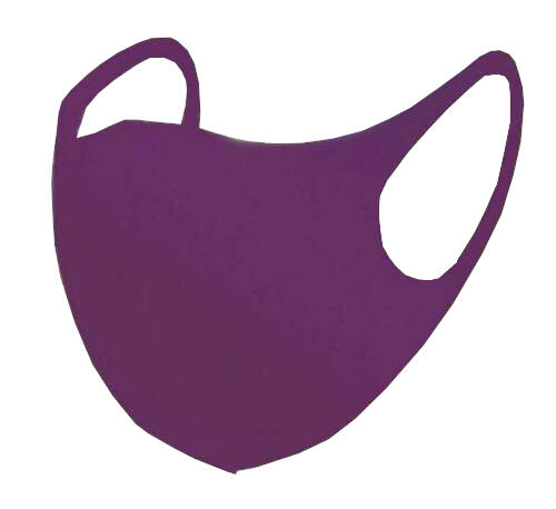 Dünne Mundschutz Maske aus Stoff lila 1 Stück f. Kinder